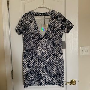 Missguided snakeskin python minidress 4 $52